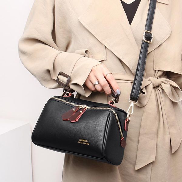 

shoulder bags soft leather for women 2021 casual female crossbody bag designer brand hadnbags luxury boston