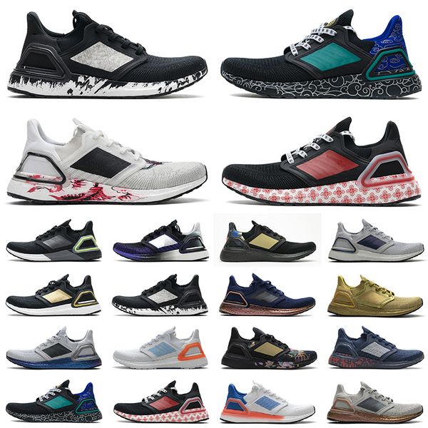 

ultraboost 20 ub 6.0 men running shoes ultra core triple black white gold metallic tech indigo scarpe 2021 women tenis trainers sneakers