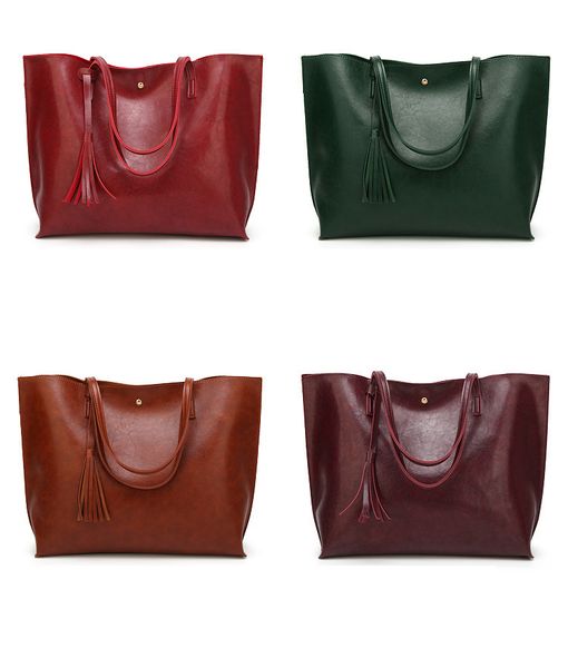 

fall new women's shoulder bag european and american fashion tassels large-capacity dropshipping
