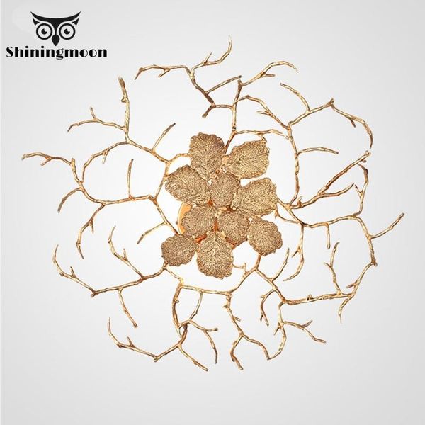 

wall lamps copper lamp brass tree branch light modern gold luxury sconce lighting for living dining room vanity