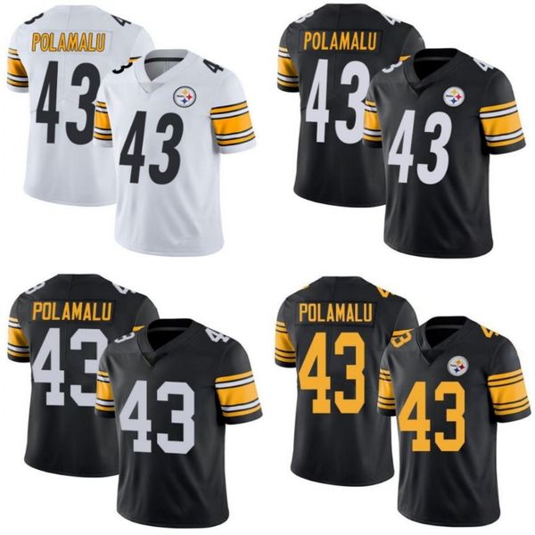 

pittsburgh steelers men #43 troy polamalu women youth jersey, Black;red