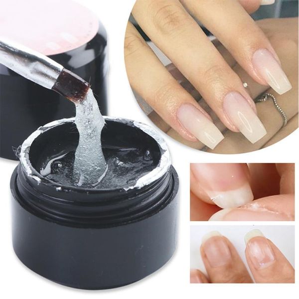 

nail gel fiber uv polish fiberglass extension building varnish repair broken nails soak the gel/ts, Red;pink