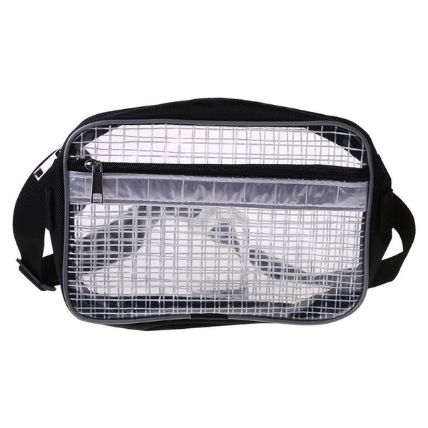 

men women anti-static cleanroom clear fanny pack tool bag full cover pvc engineer waist bag multifunction belt bum bag