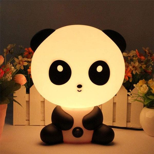 

night lights cartoon panda dog bear light baby kids sleeping bedroom lamp for children bedside living room christmas gifts eu/us plug
