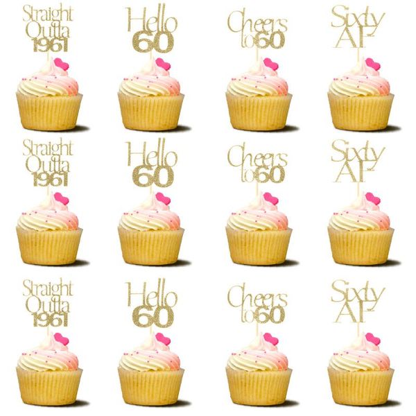 

other festive & party supplies 60th birthday cupcake er happy decorations cake decorate