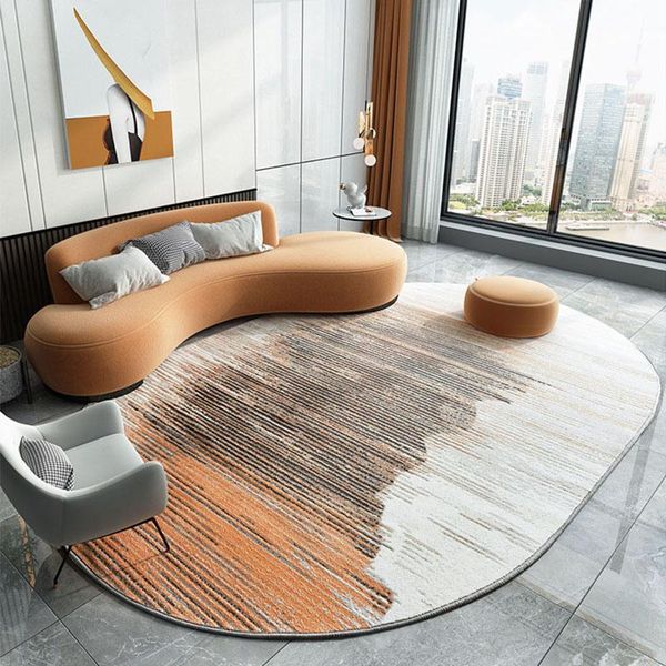 

carpets modern carpet nordic simple living room bedroom oval decor sofa coffee table floor mat study round rug big size