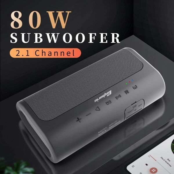 

portable speakers 80w subwoofer wireless high power bluetooth speaker outdoor waterproof home theater system audio center