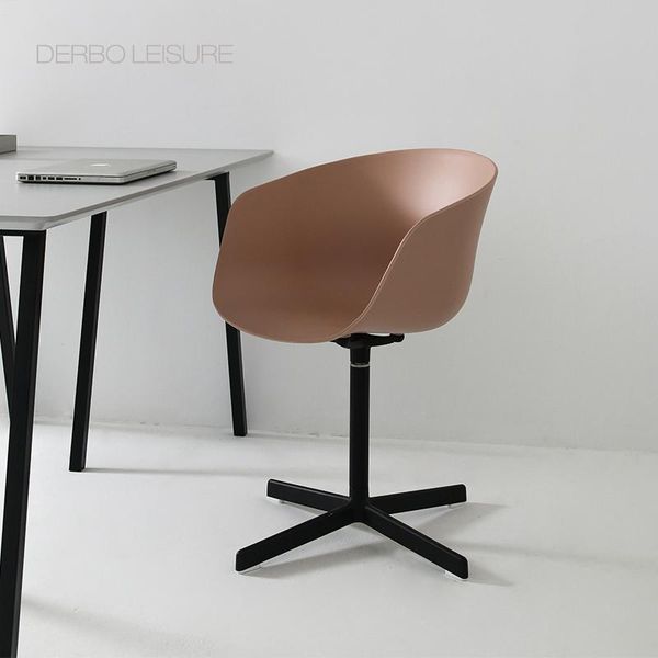

living room furniture modern classic design fashion ins nordic loft metal aluminum base soft color seat swivel office study computer chair 1