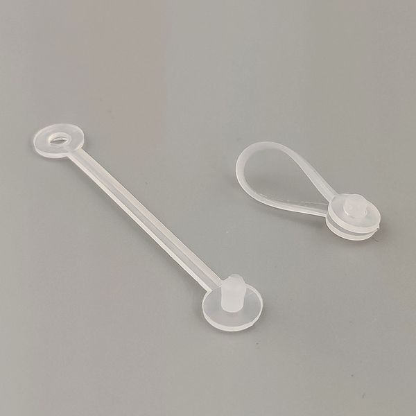 Forniture al dettaglio Plastica Plastica Appeso Fibbia Fibbia Cordino Snap Pulsante Snap per il supporto del tag della scheda di etichetta sulla gabbia inclinato in rete in negozi 500pcs