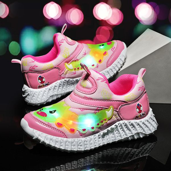 

baby shoes children's vibration light sports led flash, Black