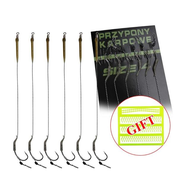 

fishing hook crap tied ronnie rig accessories rigs hooks size 2#4#6#8#