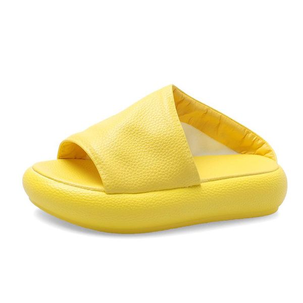 

slippers women's flat shoes women zapatos de mujer fashion solid color platform gladiator open toe, Black