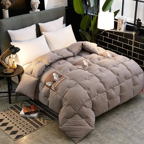 

comforters & sets autumn winter thicken warm quilt blanket double king queen bed cover bedding skin-friendly printed comforter home el duvet