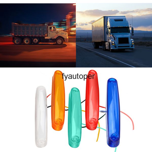 Indicatori di coda della lampada di ingombro Impermeabile 1 paio Luce di ingombro laterale del camion del rimorchio 12-24V 9 LED Camion
