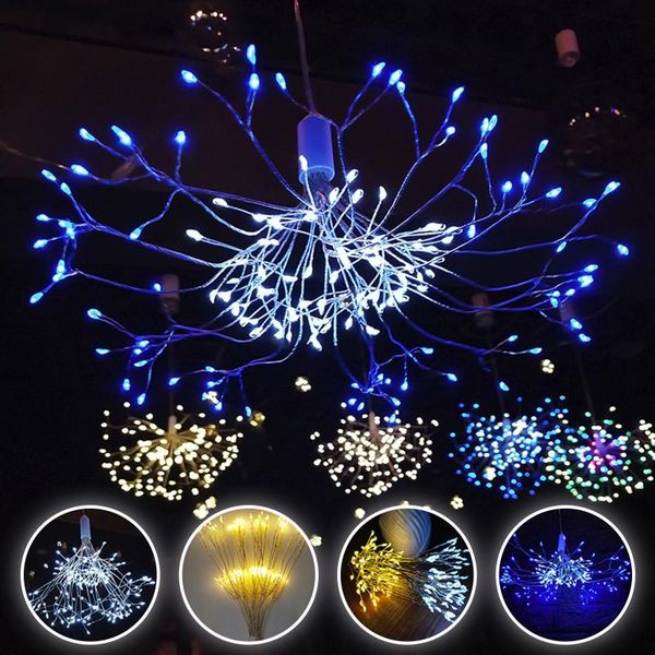 

strings 150 led hanging starburst bouquet shape lights ornament water proof light for home decoration lamp tall vase filler twig lighted