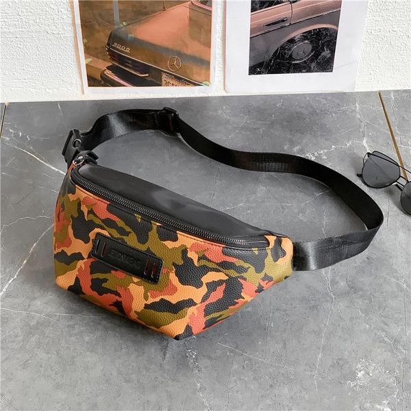 

mihaivina men camouflage waist bag shoulder crossbody bags luxury fanny pack chest outdoor sports phone