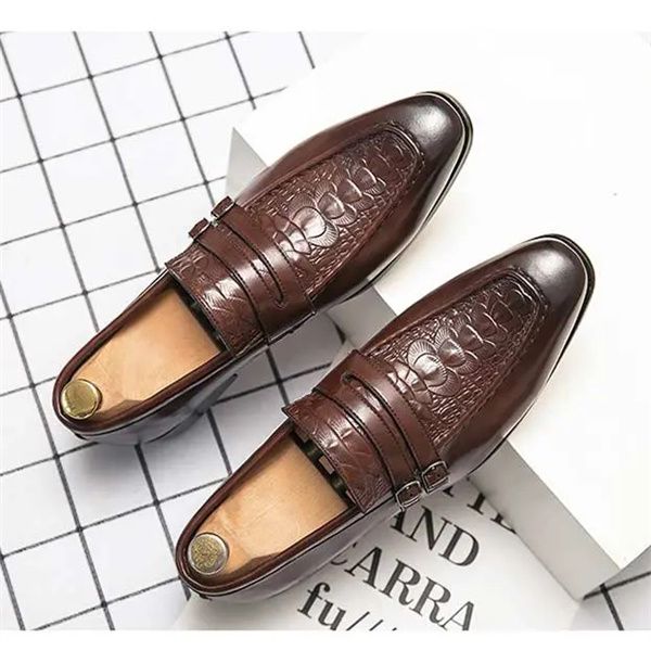 

extra large size men's leather shoes embossed lazy loafers 38-48 largesize is customized, non-refundable and non-exchangeable, Black
