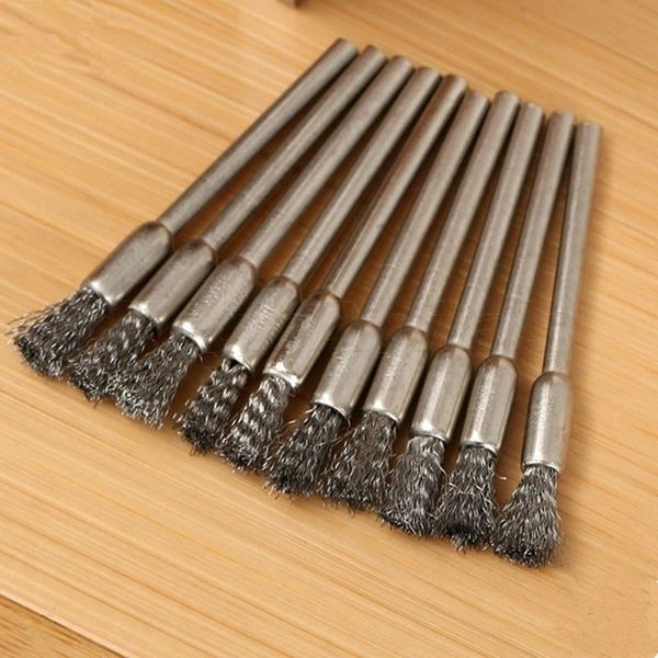 

3mm rotary steel wire wheel brush brushes cup tool shank grinder drill rust weld