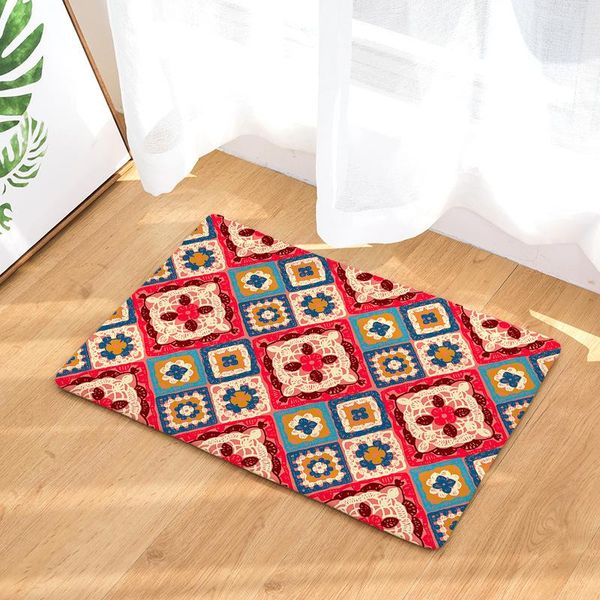 

cushion/decorative pillow mandala geometric carpet absorbent doormats outdoor anti-slip bathroom bath mats bedroom bedside mat table floor k
