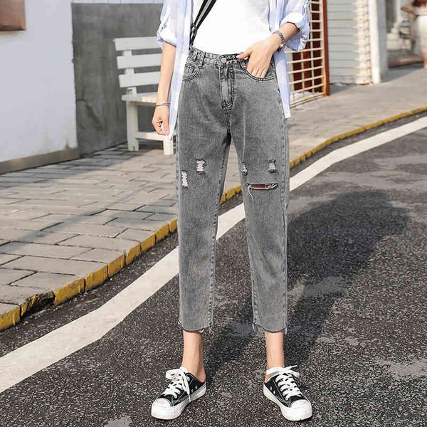 

fall belt buckle circumference adjustment daddy female jeans nine points, Blue