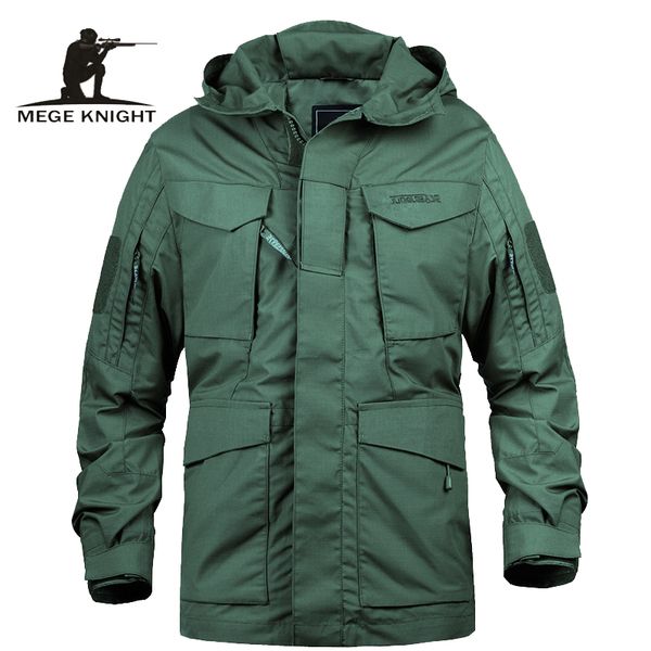 

mege brand m65 military camouflage male clothing us army tactical men's windbreaker hoodie field jacket outwear casaco masculino p0804, Black;brown