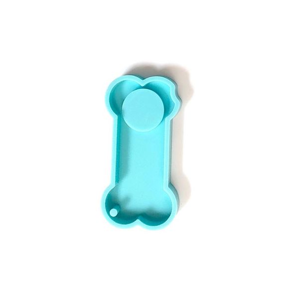 

craft tools d2td creative dog bone shaped silicone mold pet memorial tombstone key chain mould non-stick diy resin keyring