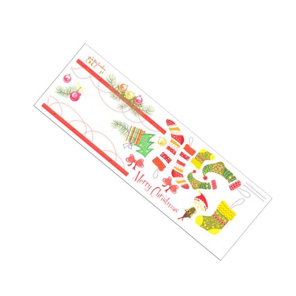 

window stickers 2pcs christmas stockings sticker removable waterproof wall decals glass home decor
