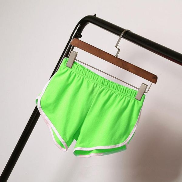 

summer women sports shorts s-xxl short pants gym workout waistband running jogging size women's, White;black
