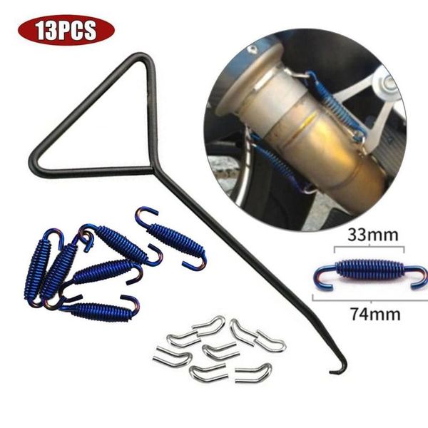 

stainless steel exhaust springs + hooks tool 13pcs mounting motorcycle system