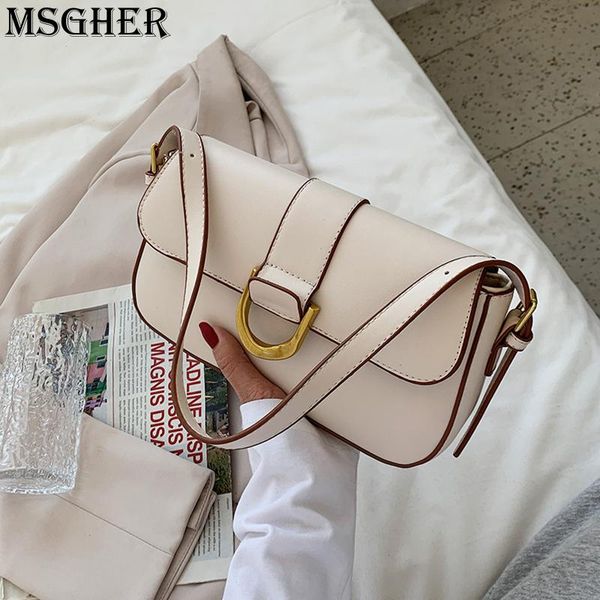 

shoulder bags underarm bag fashion summer versatile texture cross-body student pu leather baguette luxury chain handbags