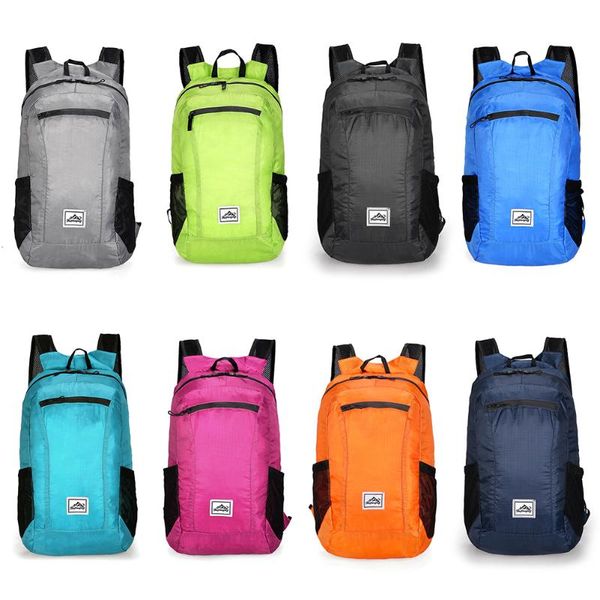 

outdoor bags 20l large portable foldable backpack waterproof folding bag ultralight pack for women men travel hiking