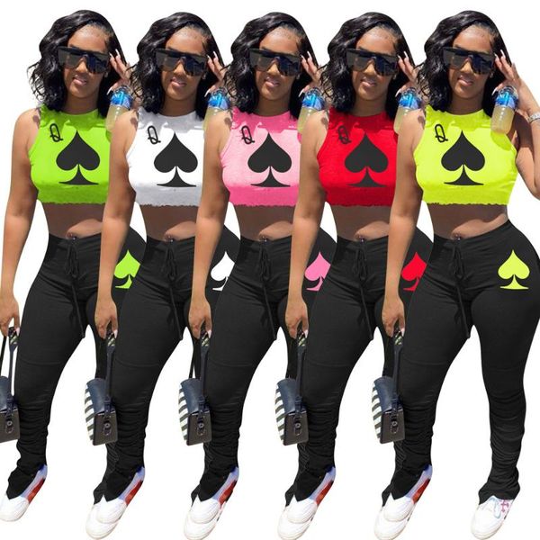 

women's tracksuits 74d8210 autumn summer women navel solid letter print two piece set and pants tracksuit sweatsuit outfits, Gray