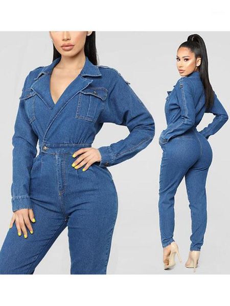

arrival adogirl vintage plus size jeans jumpsuit bandage denim rompers women bodysuits combinaison s-2xl women's tracksuits, Gray