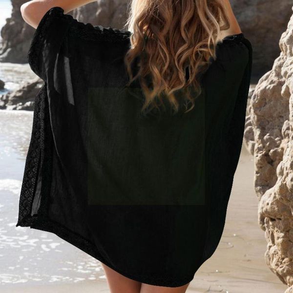 

women's swimwear beach cover ups summer women up swimsuit thing suit bikini chiffon tunic dress short gold o3d9, White;black