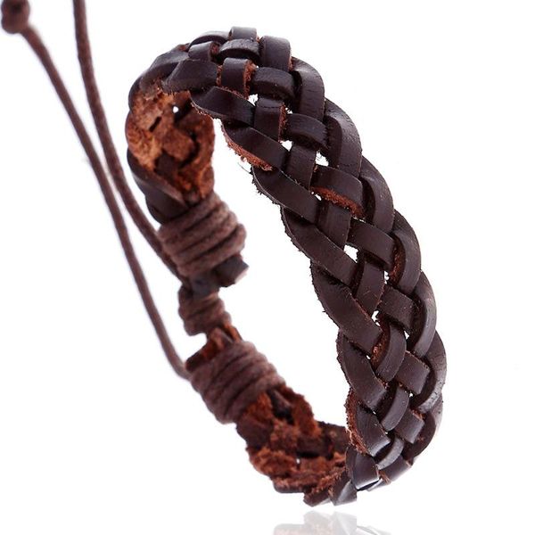 

charm bracelets bluestar handmade braided wrap men bracelet femme jewelry leather boho for women vintage 2021, Golden;silver