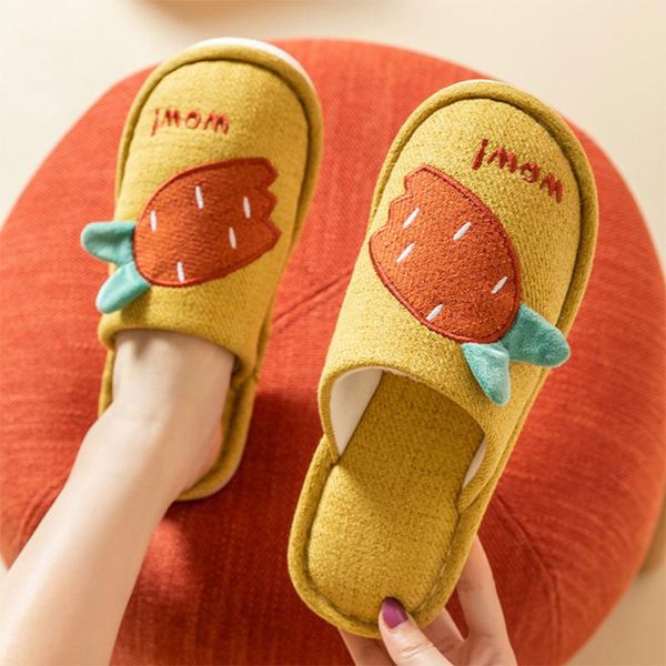 

women slippers autumn home shoes casual couple ladies carrot cute cartoon flats indoor comfort woman zapatos mujer 2021, Black