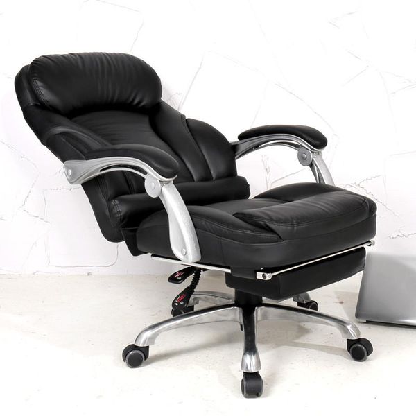 

living room furniture comfortable lifting computer chair 170 degrees lying home office luxury pu material boss seat