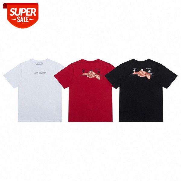 

ow back arm clear print loose men's and women's short sleeves #tg7e, White;black