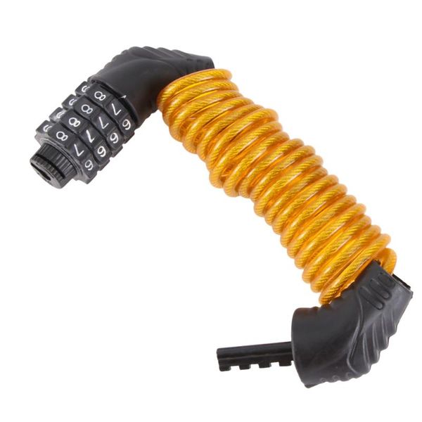 

bike locks outdoor mountain digit password lock helmet small wire cable