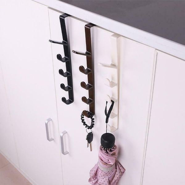 

hooks & rails 5 layers over the door hanger hook clothes hat vertical rack plastic organizer