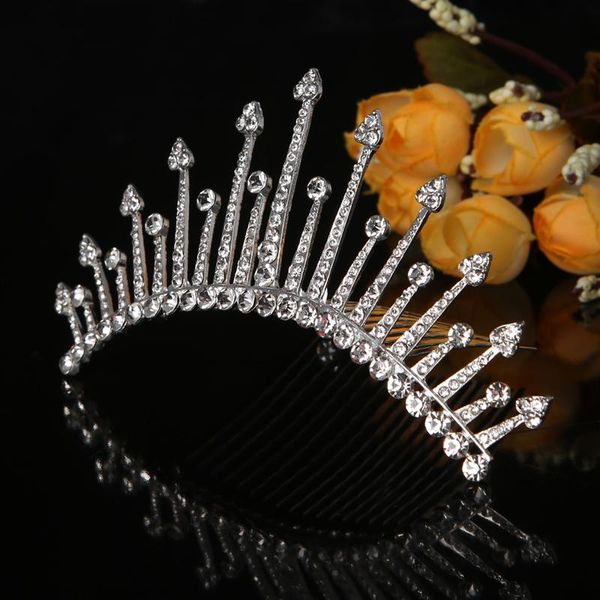 

hair clips & barrettes fascinating bridal rhinestones party clip comb wedding accessories diamante, Golden;silver
