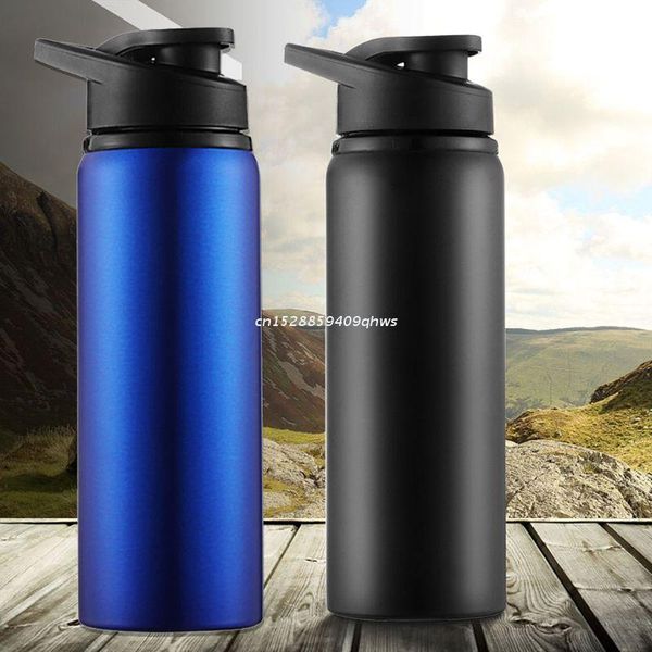 

water bottle 700ml stainless steel cover lid with handle anti leakage coffee cup portable drinking mug school outdoor dropship