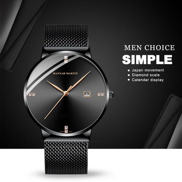 

wristwatches simple fashion men's watch luxury stainless steel waterproof business brand quartz calendar relogio masculino, Slivery;brown