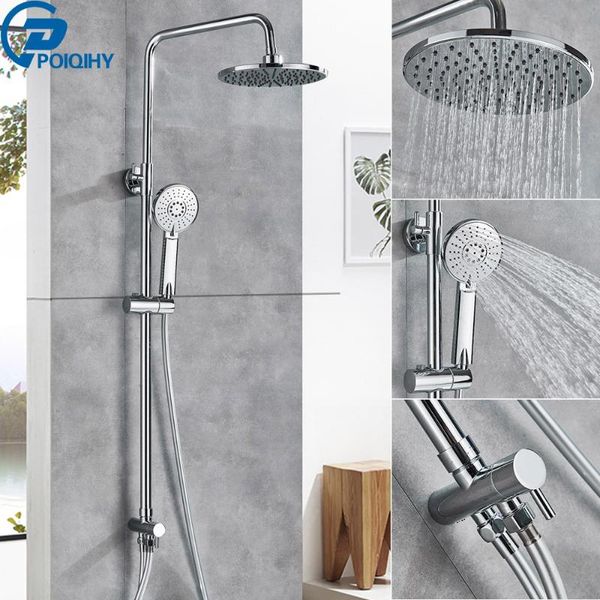 

bathroom shower system bath faucet bathtub mixer tap handheld set wall mounted slide bar kit sets