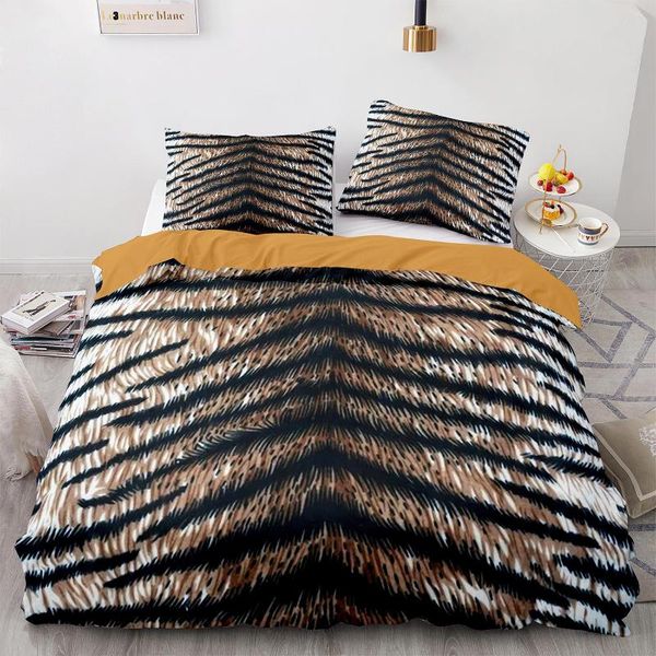 

bedding sets tiger set single twin full  king size leopard bed aldult kid bedroom duvetcover 3d print 015