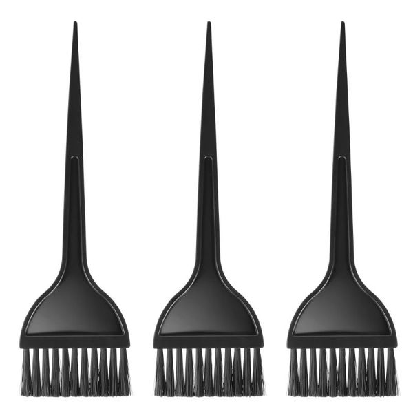

frcolor 12pcs hair dye coloring brush set tint applicator dyeing supplies for home salon (black) brushes, Silver