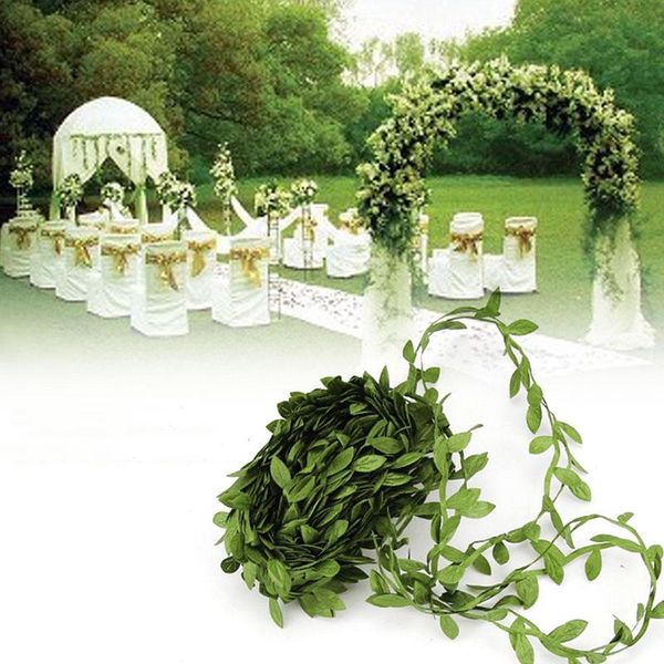 

artificial leaf vine simulation foliage vines green leaves rattan fake wreath decorative home wall garden party decor flowers & wreaths