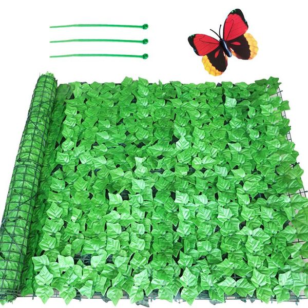 

fencing, trellis & gates home decor rectangle artificial leaf hedge garden fence panel on roll privacy screen plastic simulation wall indoor