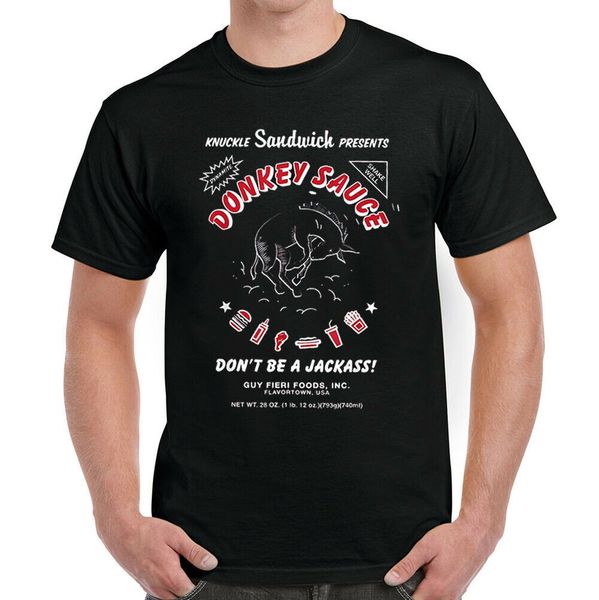 

donkey sauce don't be a jackass t-shirt, White;black