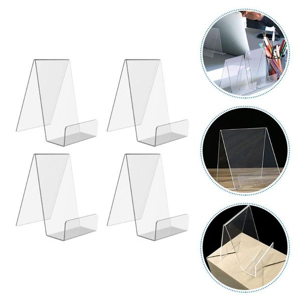 

frames 4pcs durable easel display holder clear book tablet for displaying